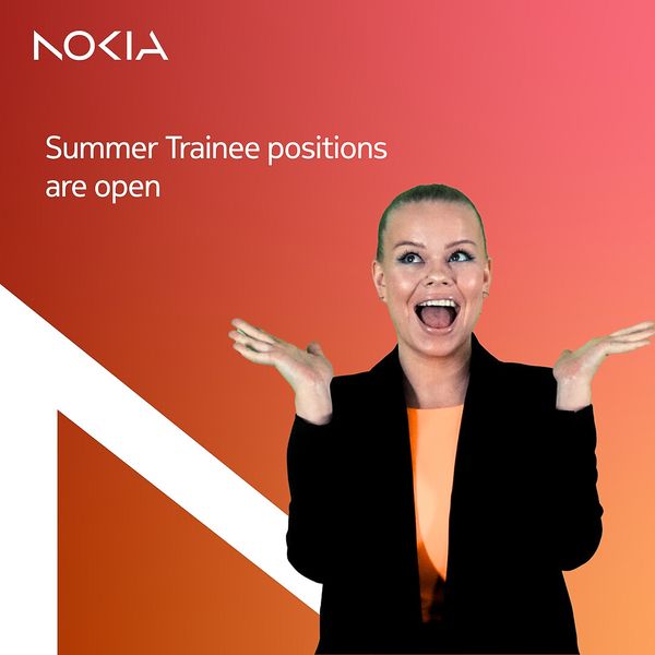 Nokia Summer Trainee positions 2024 are open